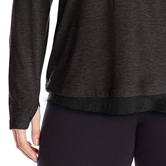 Nanette Lepore Play Women's Plus 1X 2X Laser Cut Hoodie Hooded Active Top Black - Picture 4 of 10